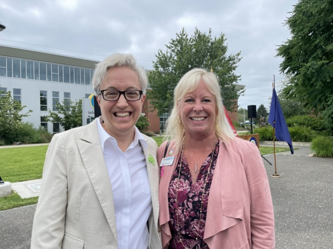 Tina Kotek and Jeanette Shaw