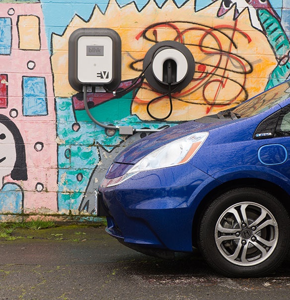EV at Blink charger