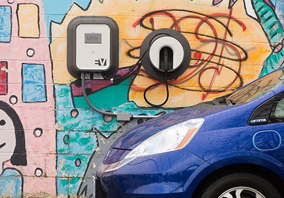EV at Blink charger